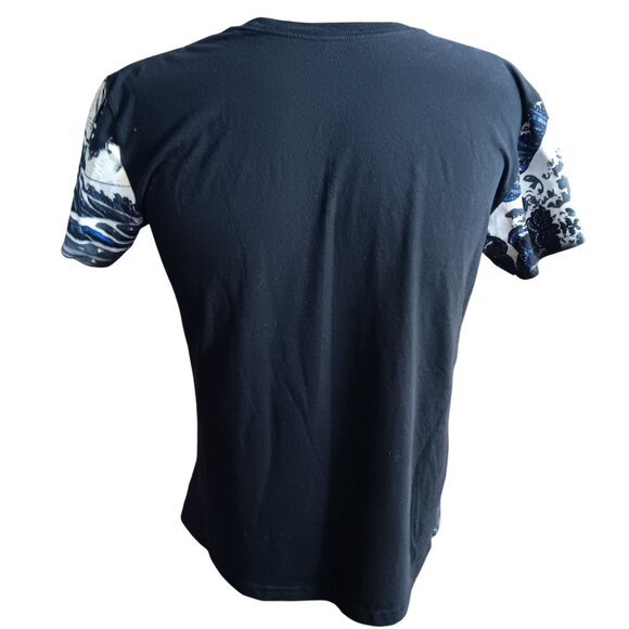 Men's Medium T-shirt NASA Graphic Space Shuttle AOP Moon Black - Picture 5 of 6